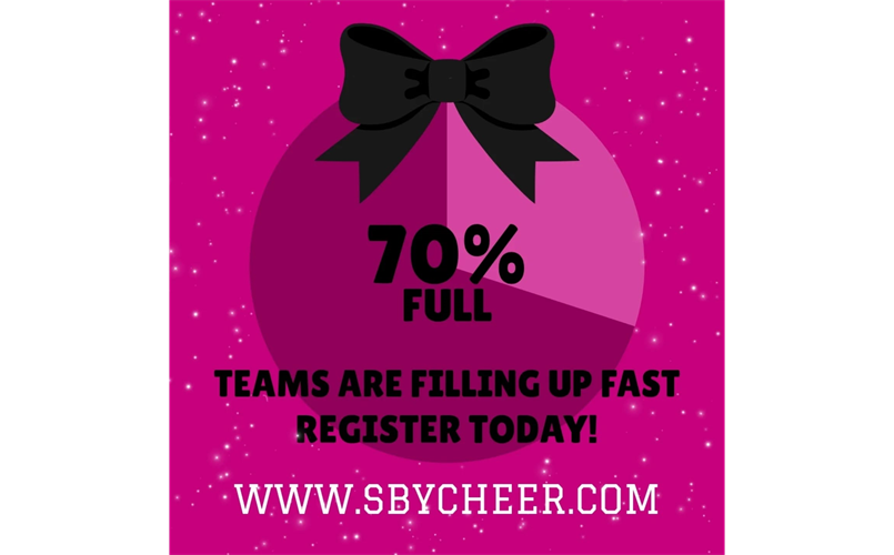 Fall Sideline Cheer Registration Is Filling Up!