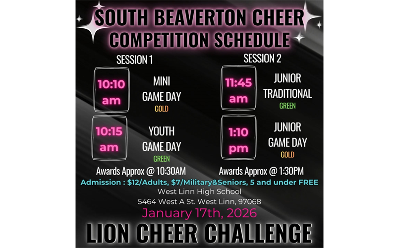 Come cheer Us On This Weekend!