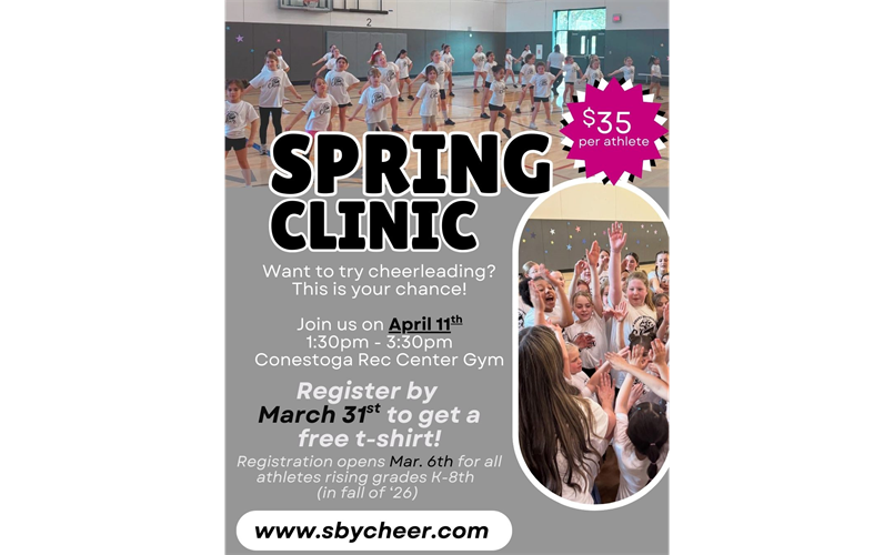 Spring Clinic April 11th
